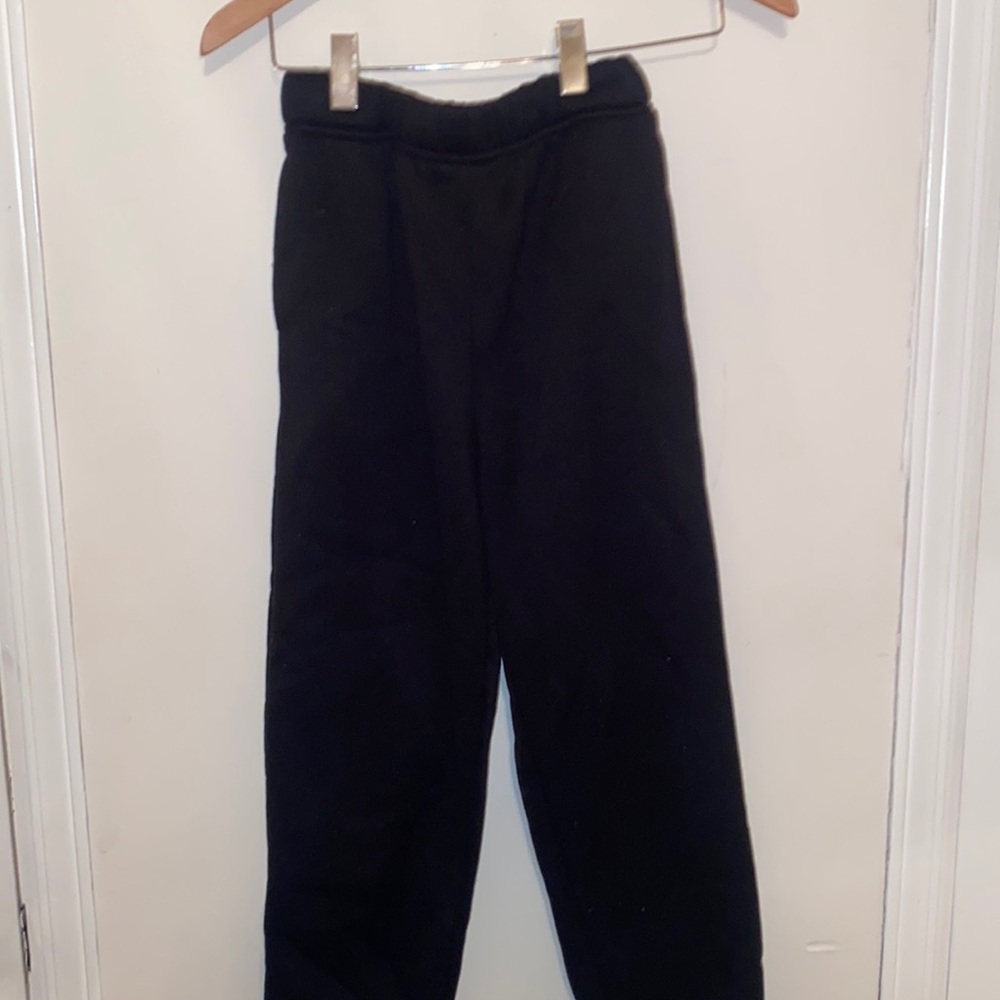 Black high waisted warm lined sweats